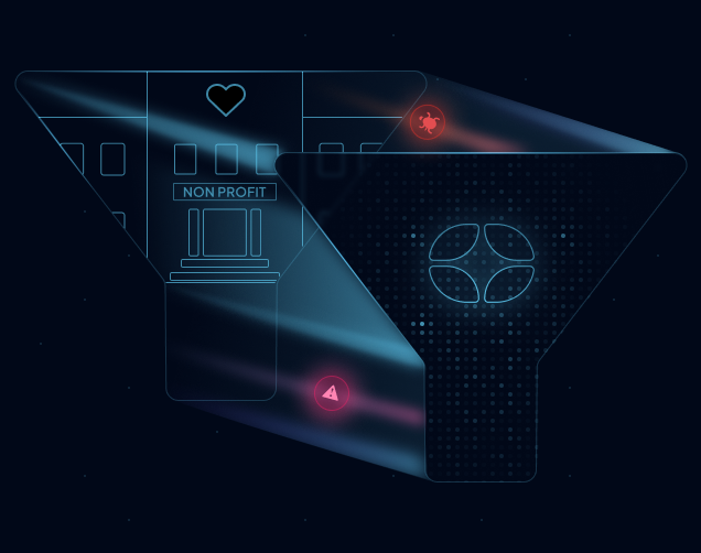 Hero section illustration for DNS Filtering for Non-Profits – Secure, Affordable Web Protection