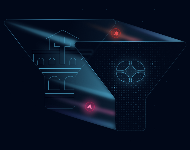 Hero section illustration for DNS Filtering for Churches & Faith-Based Organizations
