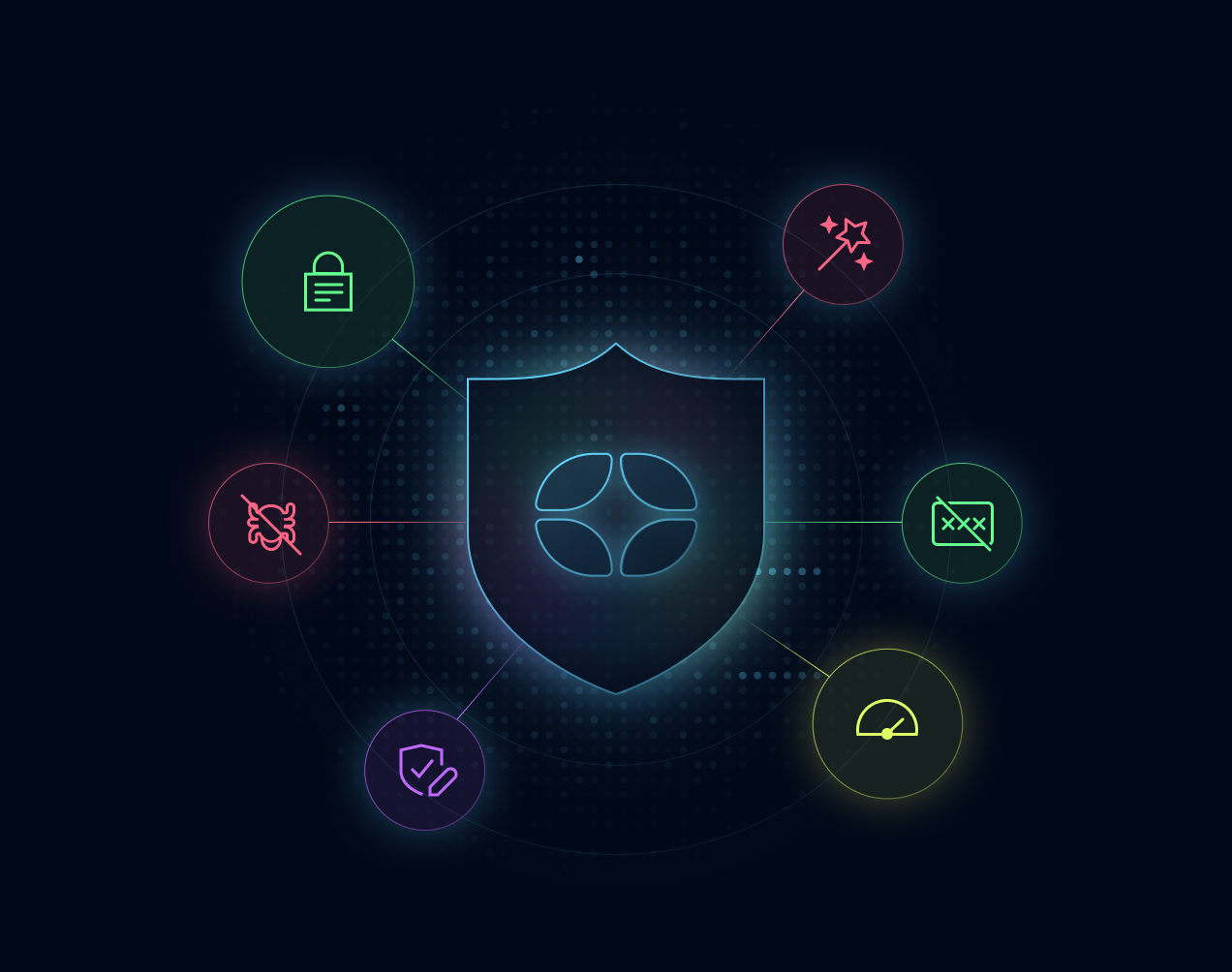 Hero section illustration for Enterprise Privacy, Without the Bloat