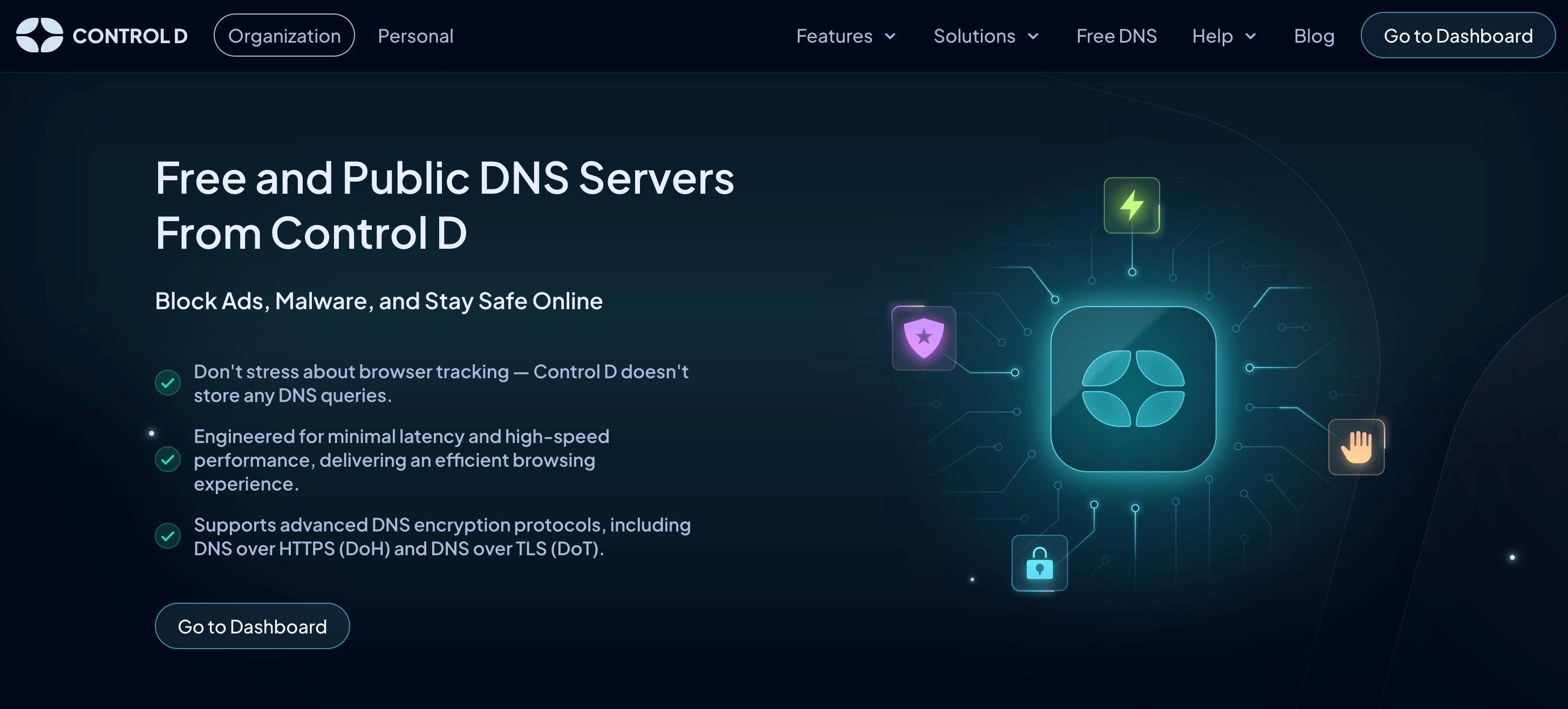 Control D free dns