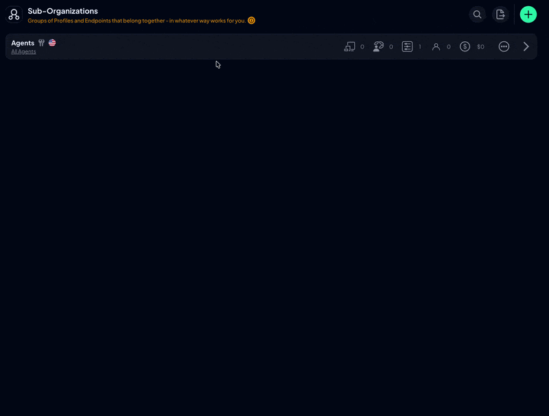 Creating a Mass Provisioning code for coding agents with Linux, the coding agent Profile, Full analytics, and Prevent Deactivation turned on