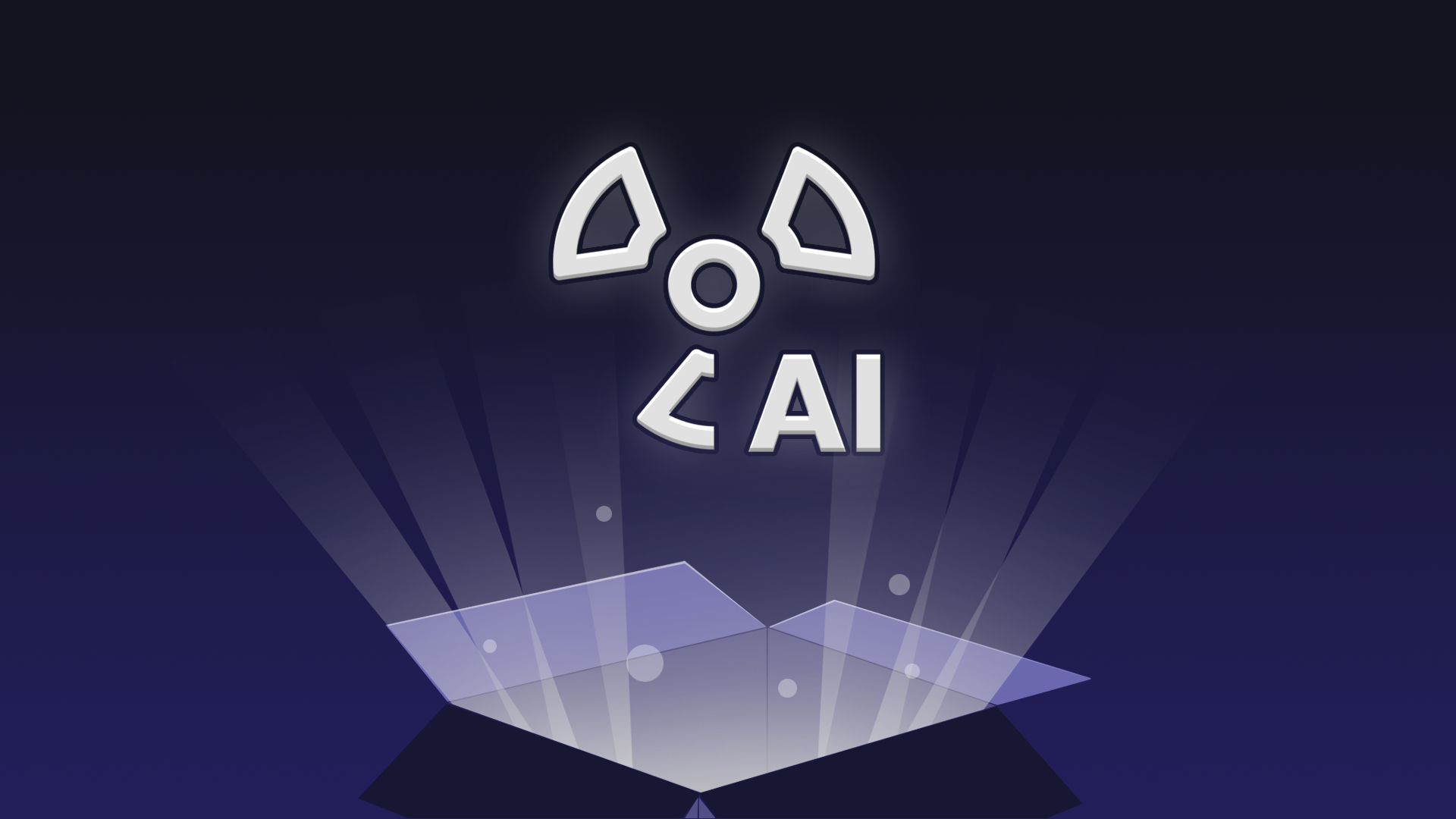 Image of AI Malware Filter icon emerging from a light-filled box