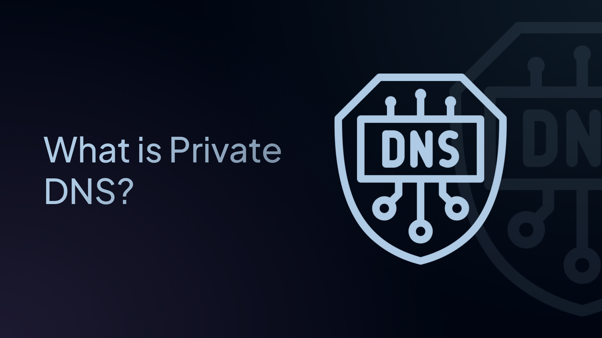 what is private dns