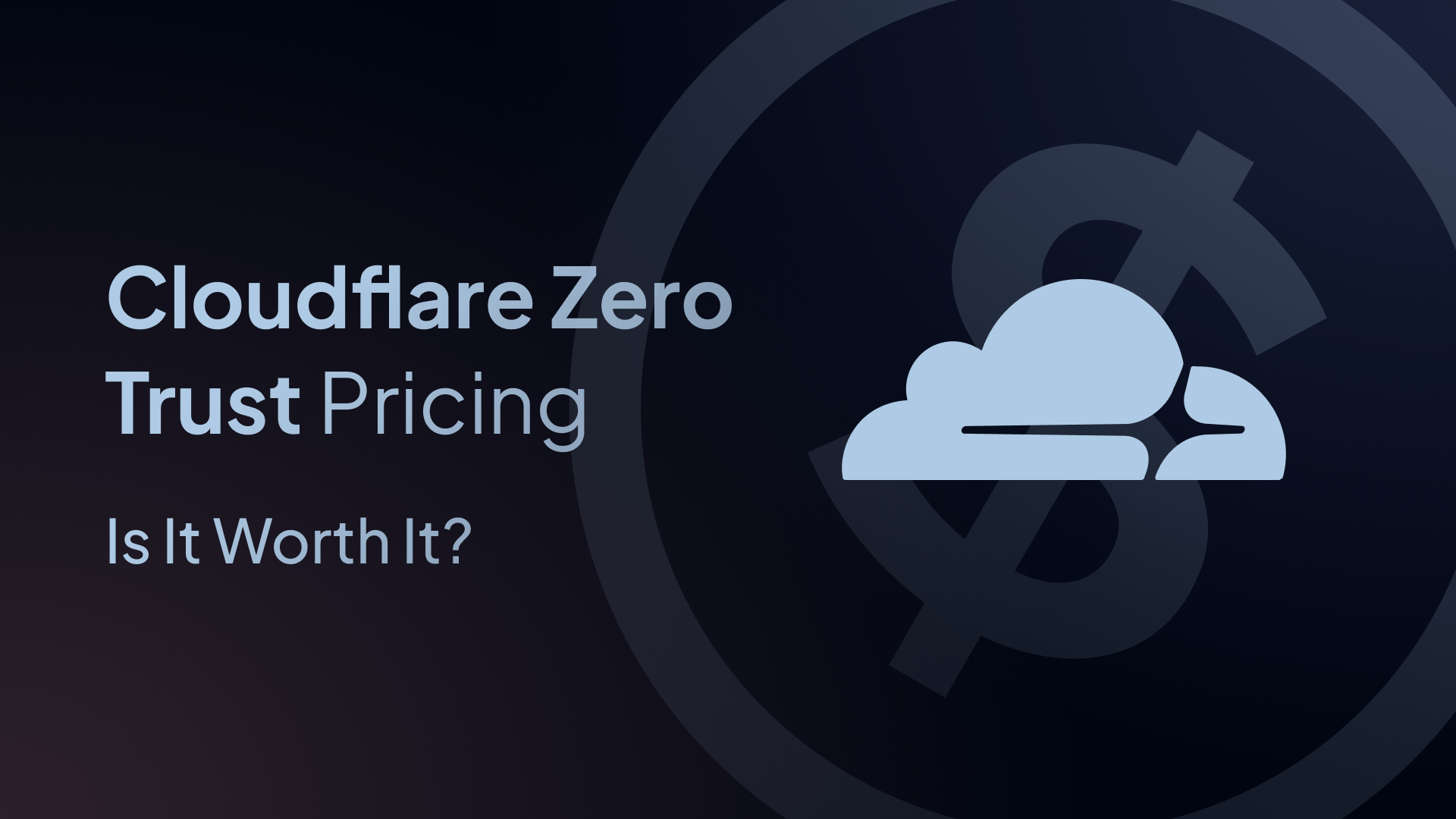 cloudflare zero trust pricing