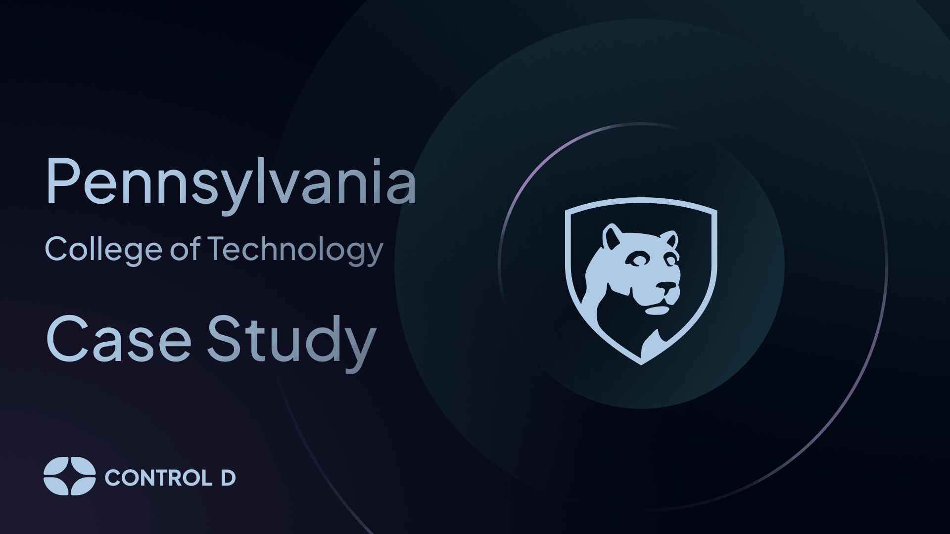 Case Study: Pennsylvania College of Technology x Control D