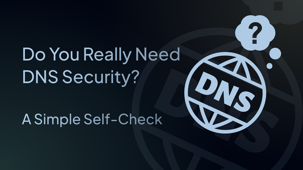 Do You Really Need DNS Security? A Simple Self-Check